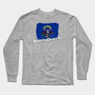 North Dakota flag Long Sleeve T-Shirt